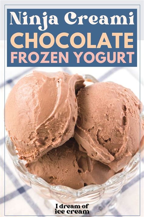 ninja creami chocolate frozen yogurt